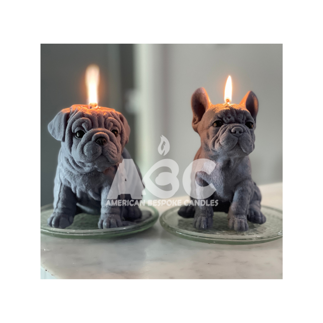 French BullDog Candle