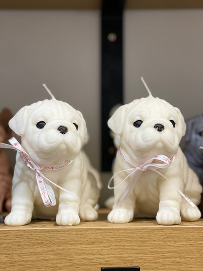 English Bulldog Candle