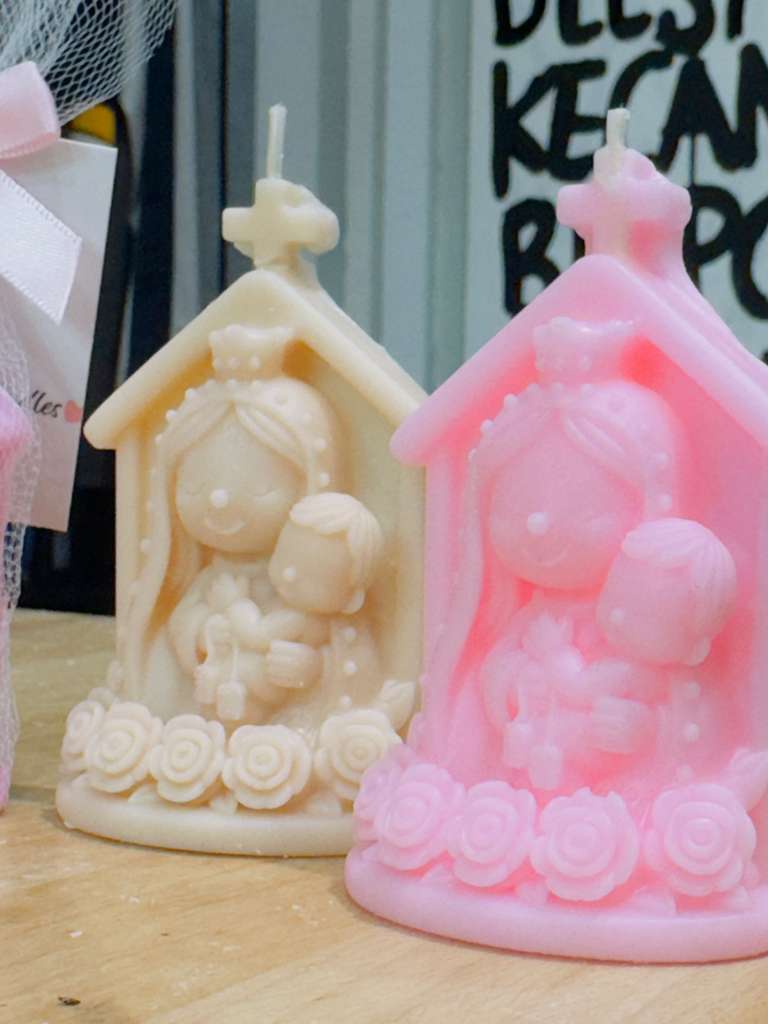 Mini virgencita con niño Dios 💫