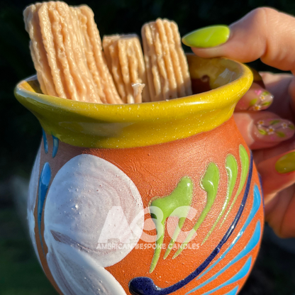 Tacita Amarilla con Churros