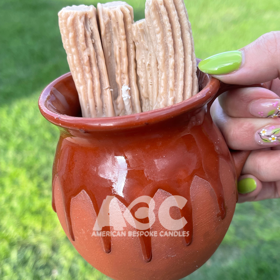 Tazita Cajeta con Churros