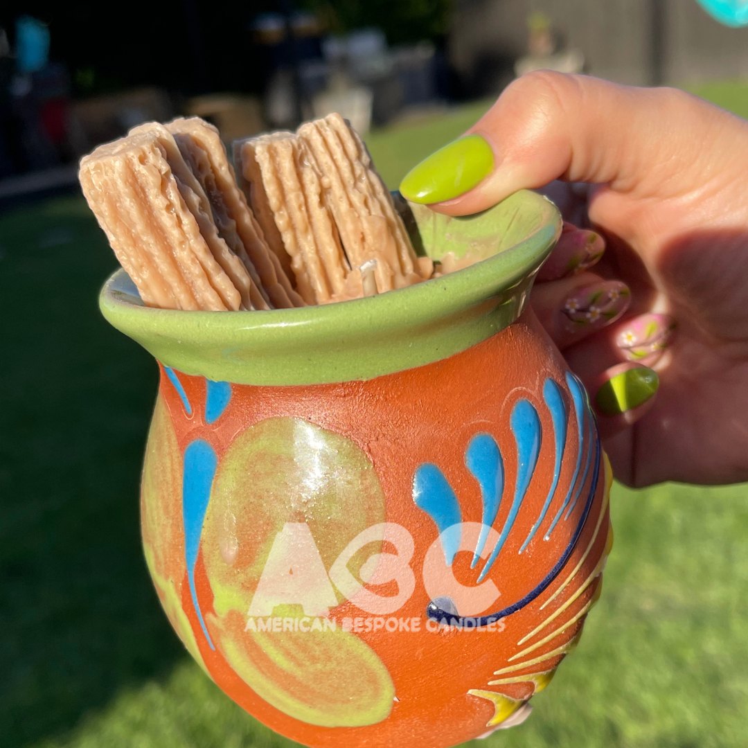 Tazita Verde con Churros