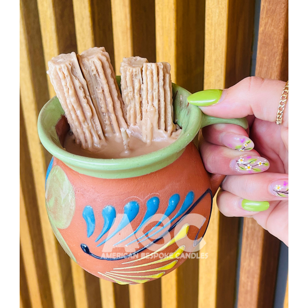 Tazita Verde con Churros