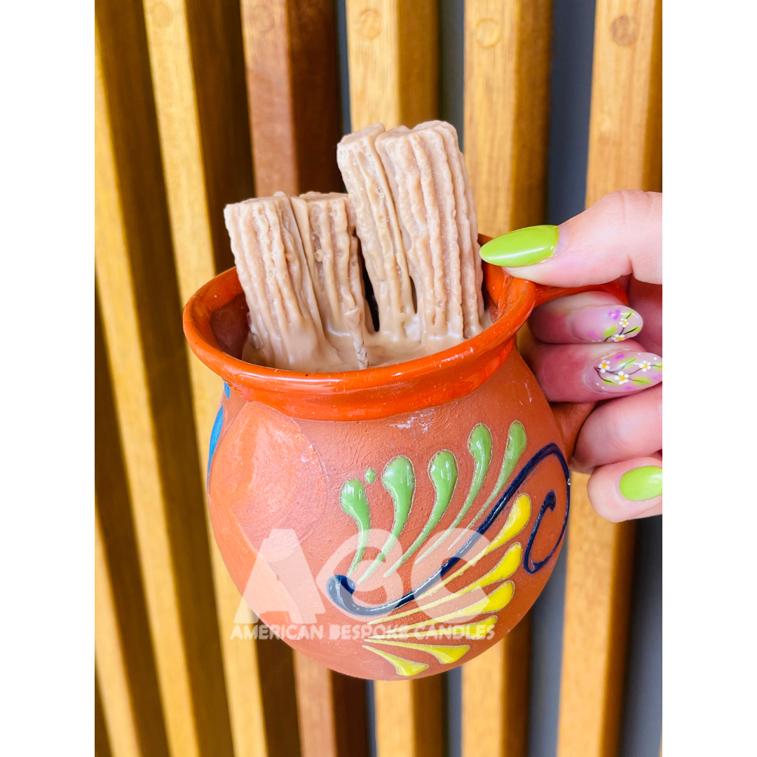 Tacita Naranja con Churros