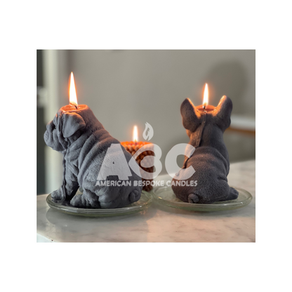 French BullDog Candle